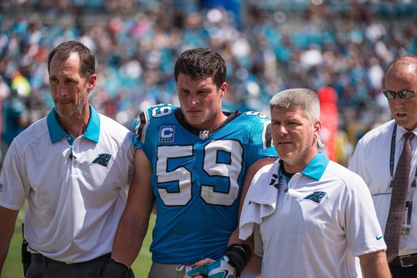Luke Kuechly Ruled Out For Week 2 versus Houston Texans