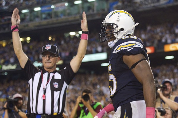 Antonio Gates Scores Two Touchdowns in Return from Suspension