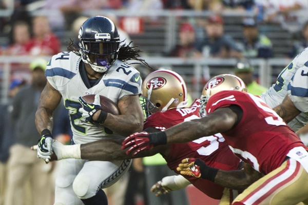 Marshawn Lynch Inactive with Abdomen Injury
