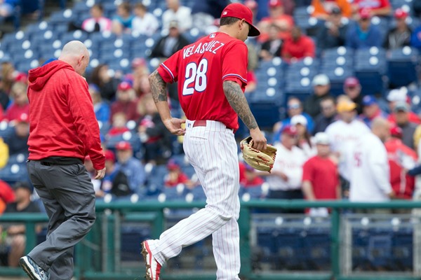 Phillies SP Vincent Velasquez (Bicep) Placed on 15-day Disabled List