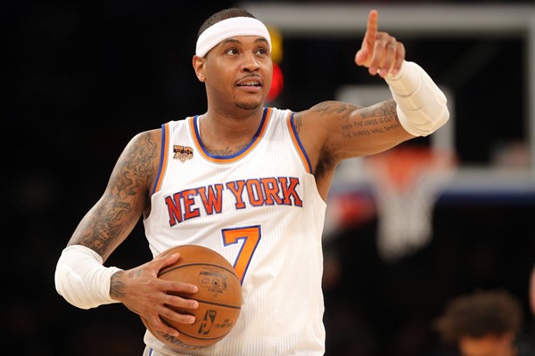 Knicks F Carmelo Anthony Out Monday Against the Magic 