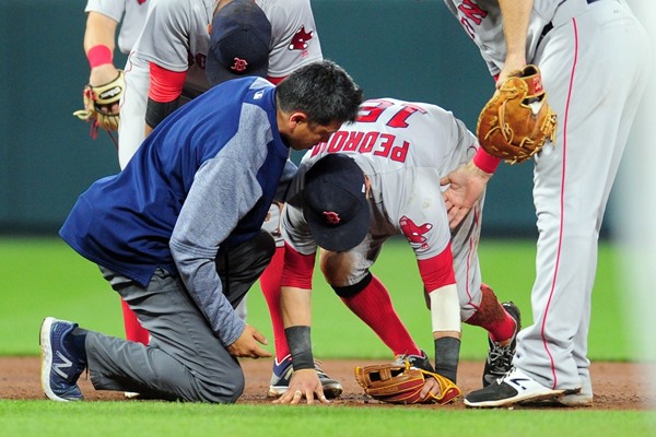 Red Sox 2B Dustin Pedroia Day-to-Day with Ankle, Knee Injury 