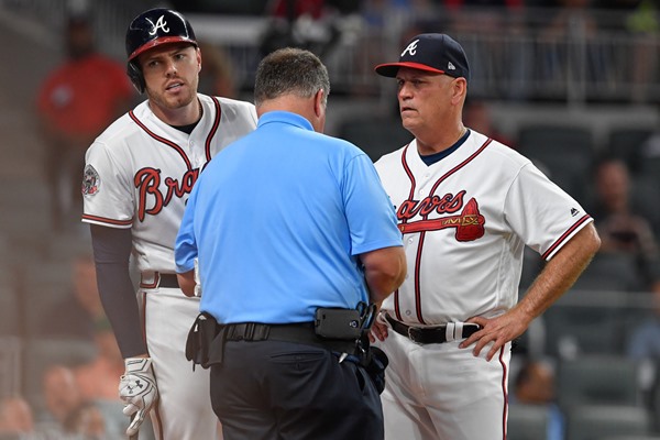 Braves 1B Freddie Freeman Could Miss 8-10 Weeks with Wrist Injury 
