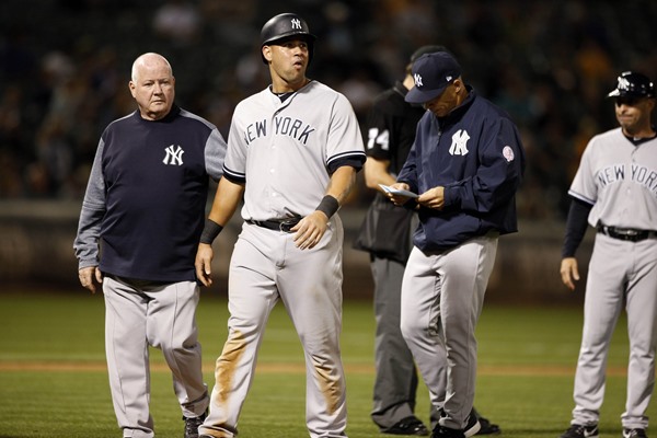 Yankees C Gary Sanchez (Groin) Out of Lineup on Saturday