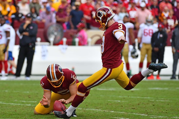 Washington K Dustin Hopkins (hip) Ruled Out for Week 7