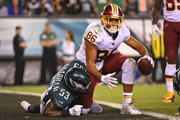 Fantasy Impact: Jordan Reed Ruled Out for Week 10
