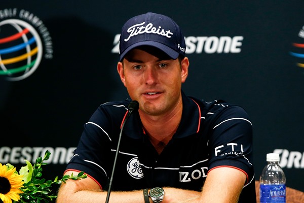 WGC Bridgestone Invitational: Webb Simpson's 64 leads at Firestone.
