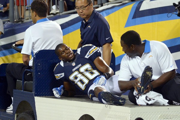 Fantasy Football Impact: Vincent Brown Breaks his Ankle 